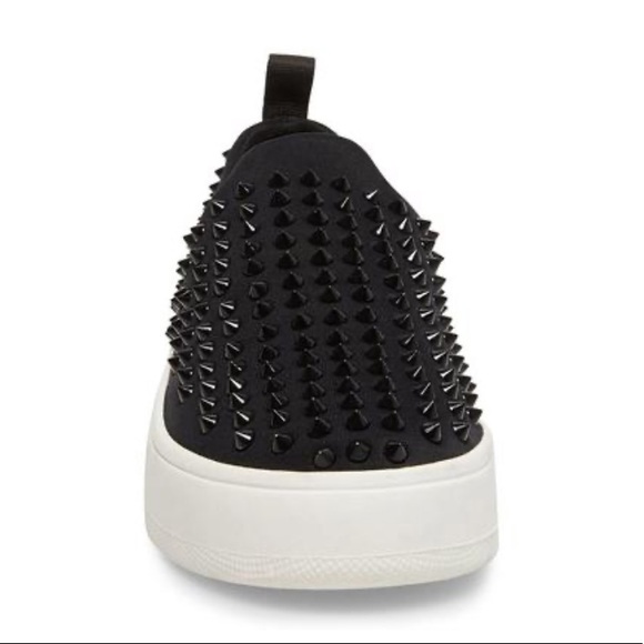 Black Slip On Black Studs Sneakers - Picture 6 of 7